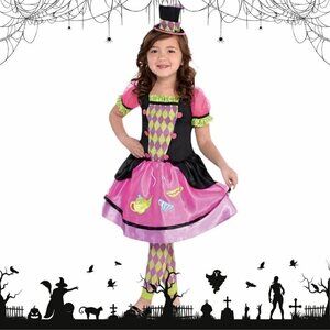 Nwot Girl's 3T-4T Mad Hatter Halloween Costume
